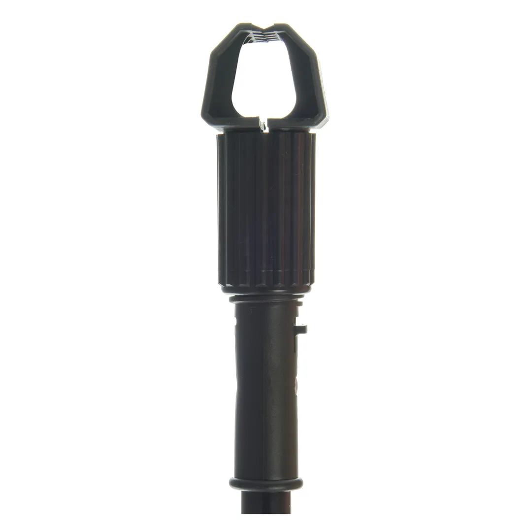 Carlisle 3697000 Mop Handle, 60" Jaw‑Release Metal Frame, 15/16" Diameter, Black Finish - 1/Each