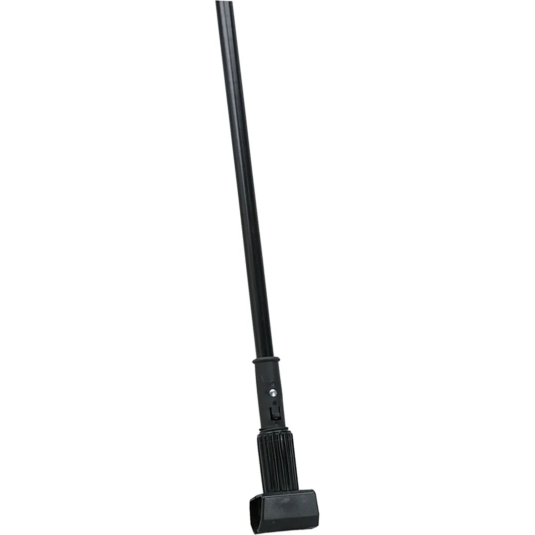 Carlisle 3697000 Mop Handle, 60" Jaw‑Release Metal Frame, 15/16" Diameter, Black Finish - 1/Each