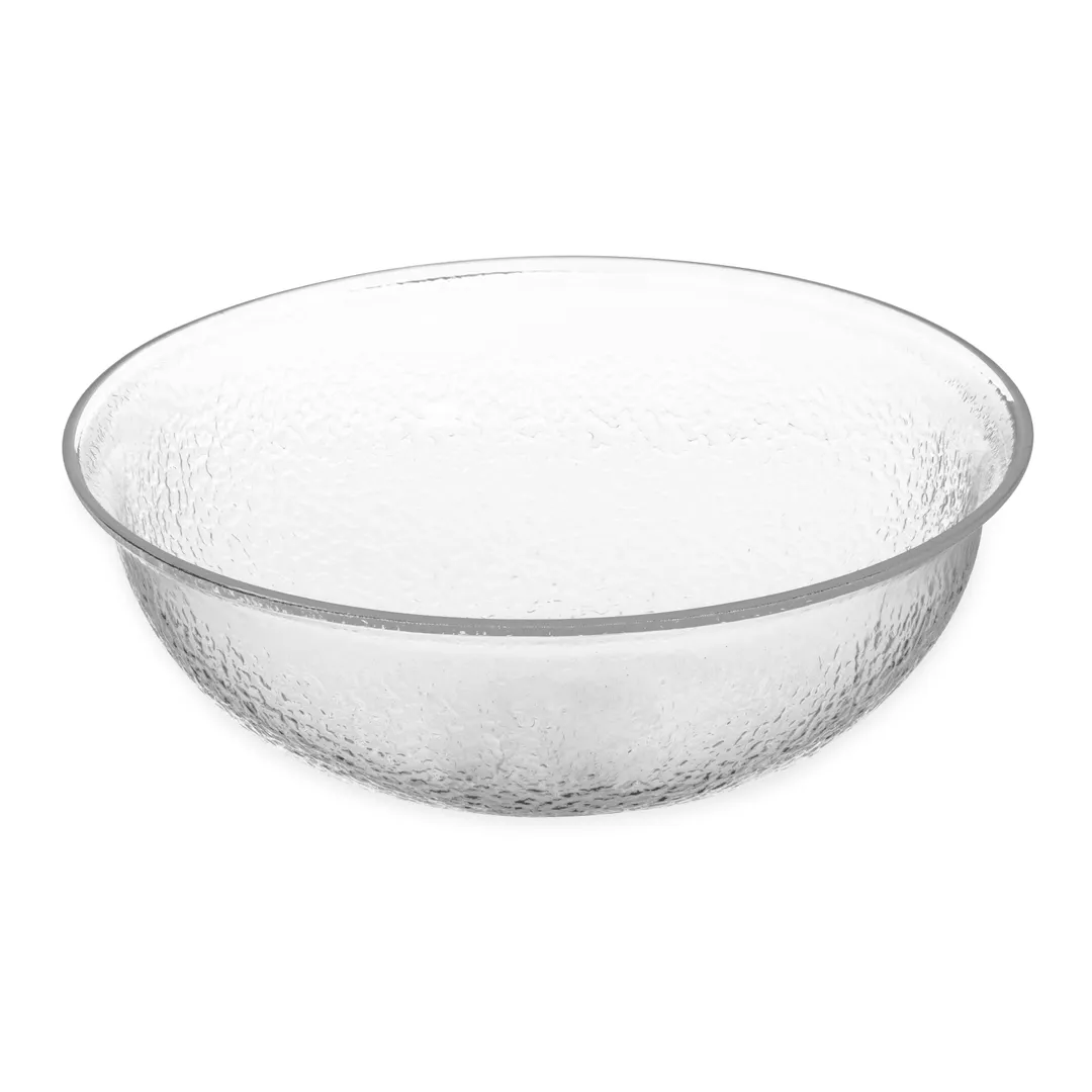 Carlisle SB7207 - 12" Clear Acrylic Salad Bowl, 4 Qt, Scratch‑Resistant, Dishwasher Safe, BPA‑Free