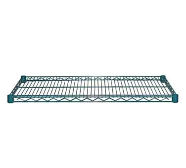 Serv-Ware GR1454CWP 14x54 Green Epoxy Coated Wire Shelving Unit with 4 Shelf Clips