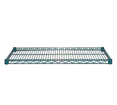 Serv-Ware GR3072CWP 30x72 Green Epoxy Wire Shelving Unit with 4 Shelf Clips