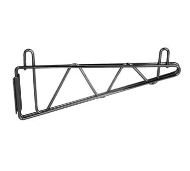 Serv-Ware SLWB24-CWP 24" Silver Epoxy Wall Bracket for Wire Shelving, Sold per Pair