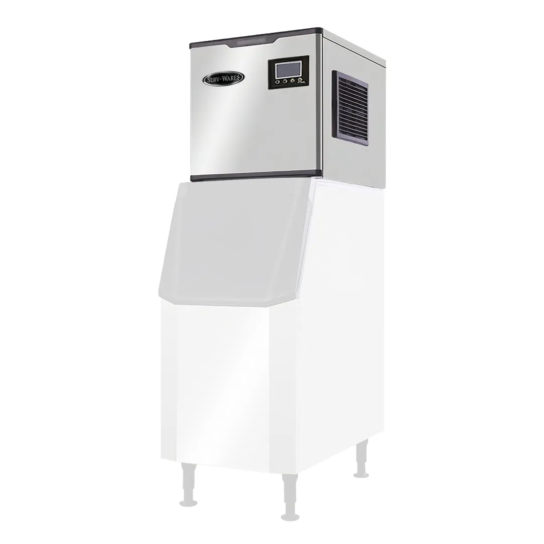 Serv-Ware SWM22-350H Cube-Style Ice Maker, 350 lb/24h, 22" Wide, Stainless Steel, R290