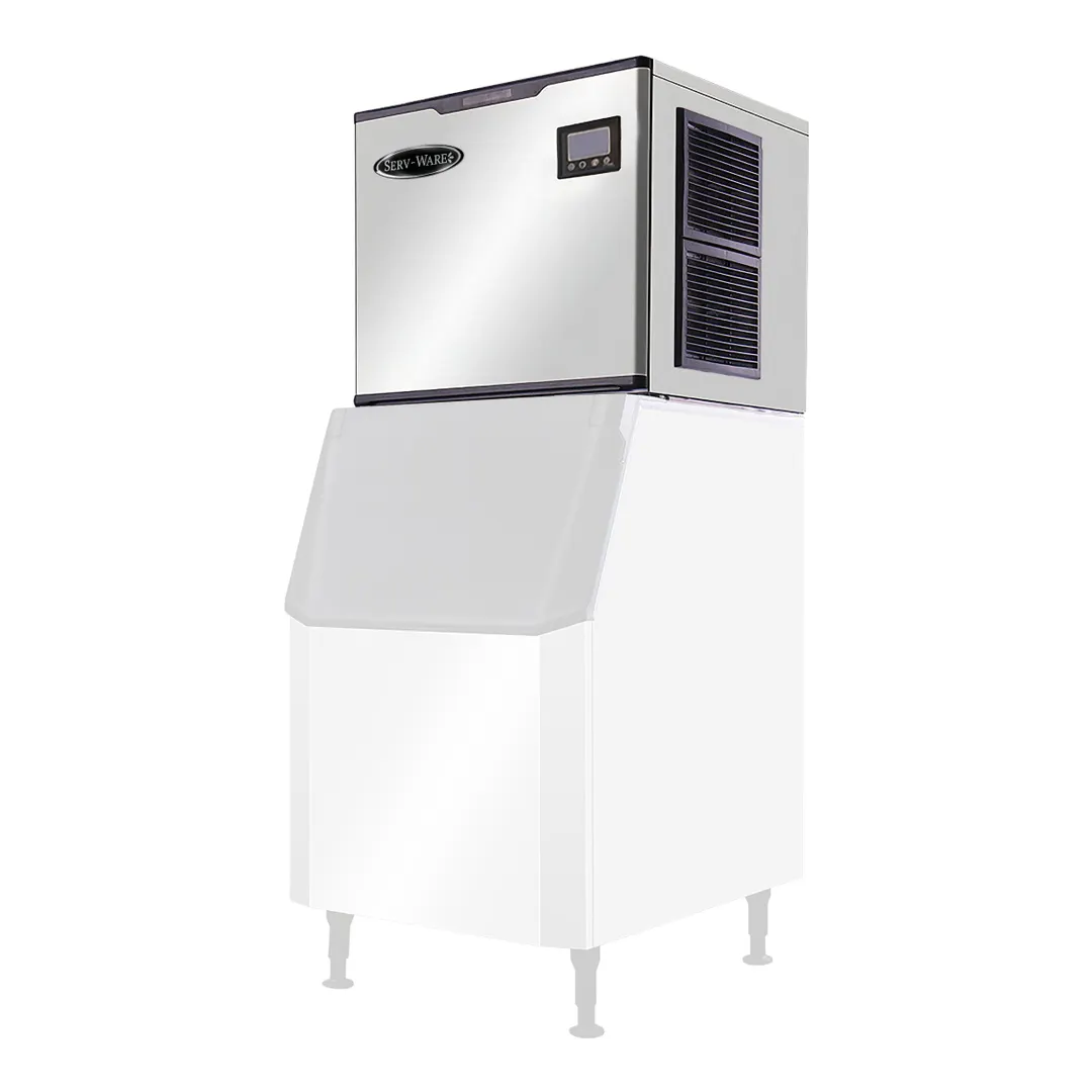 Serv-Ware SWM30-500H - 500 lb 30" Wide Half-Cube Ice Maker, Stainless Steel, R-290