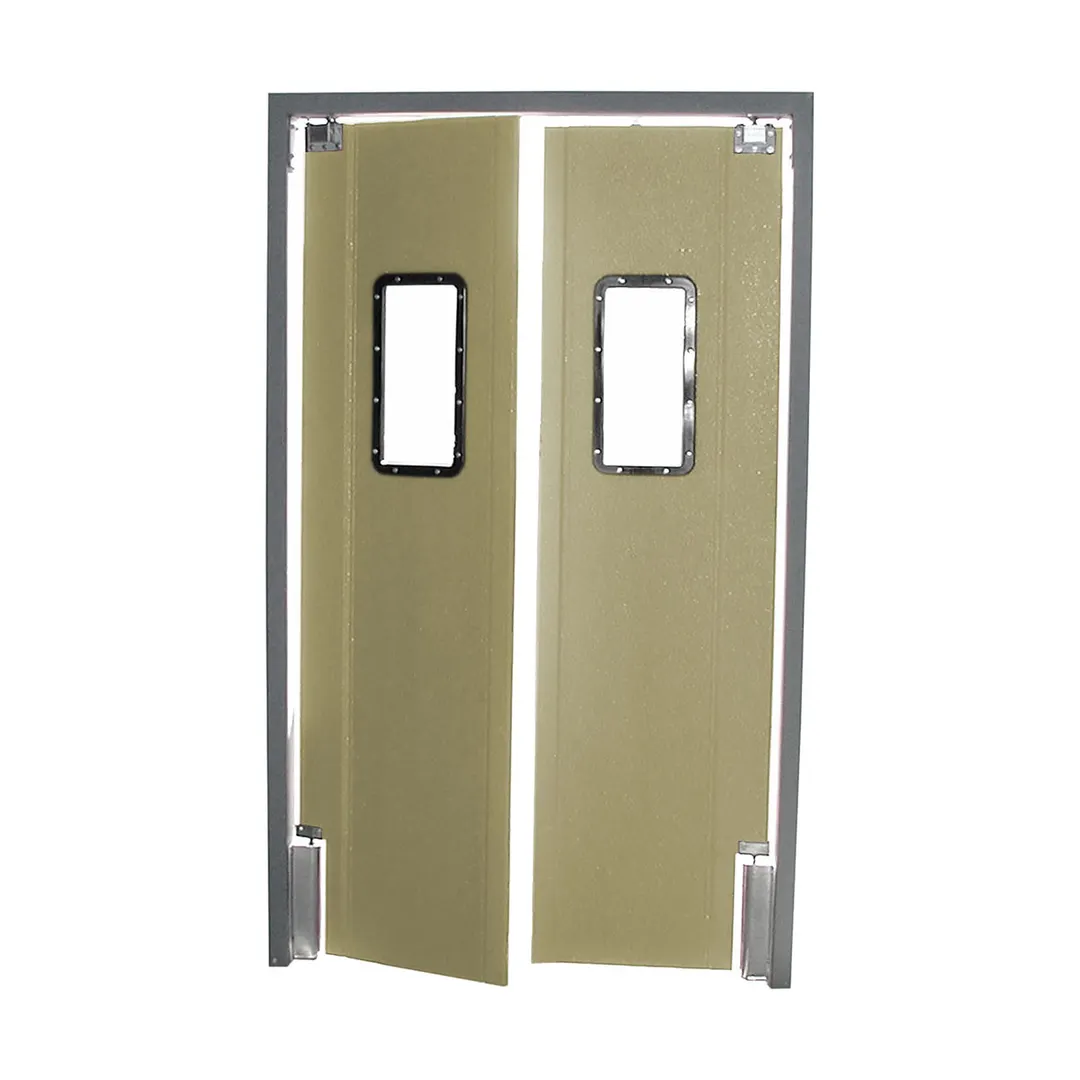 World Manufacturing PRO TUFF 42” X 80-84” Double Panel Kitchen & Restaurant Traffic Door