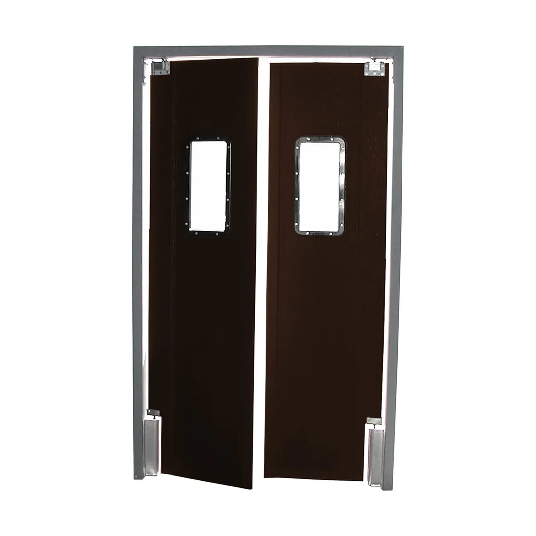 World Manufacturing PRO TUFF 42” X 80-84” Double Panel Kitchen & Restaurant Traffic Door