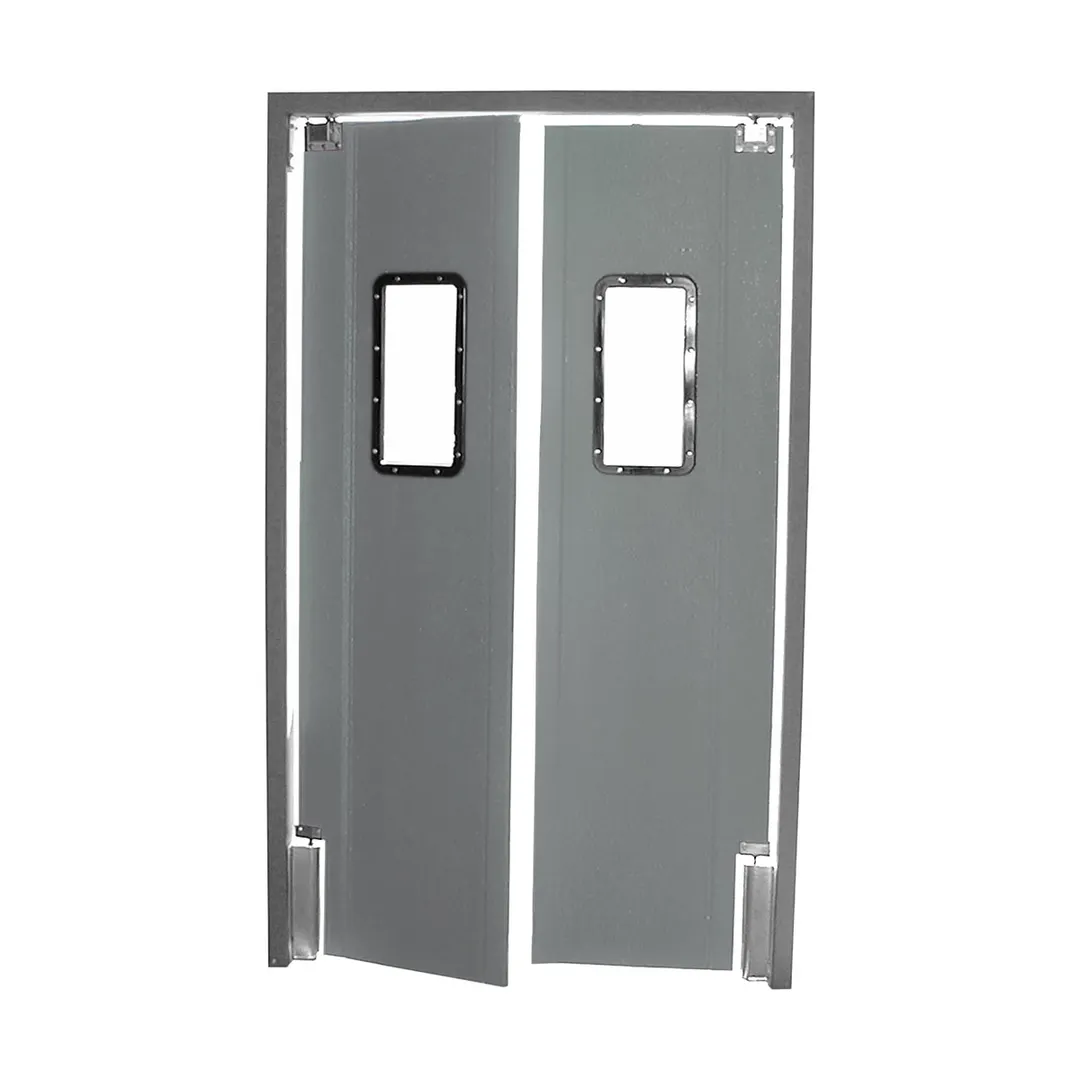 World Manufacturing PRO TUFF 60” X 80-84” Double Panel Kitchen & Restaurant Traffic Door
