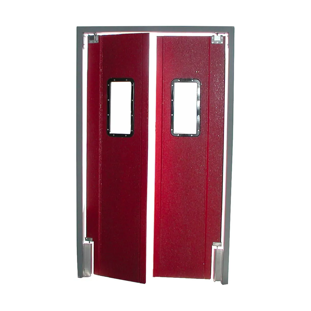 World Manufacturing PRO TUFF 60” X 80-84” Double Panel Kitchen & Restaurant Traffic Door