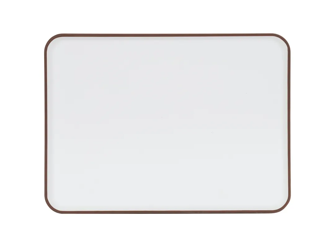 Cal-Mil 22025-13-89 Plastic Serving Platter, 13" x 9.5" x 1" Rectangular Melamine Ivory Stoneware