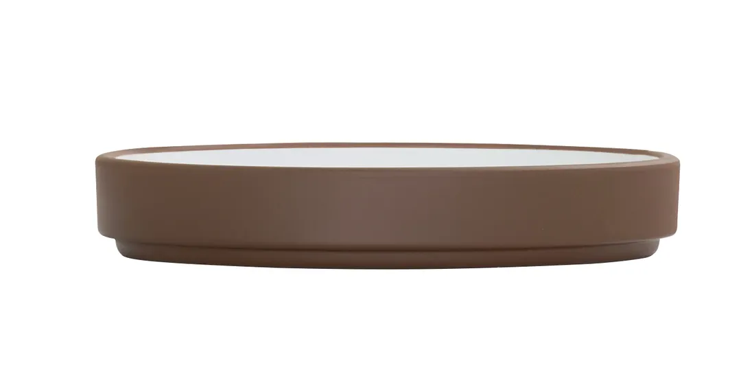 Cal-Mil 22026-6-89 – 6" Round Ivory Melamine Low-Rim Reusable Plate, Stoneware