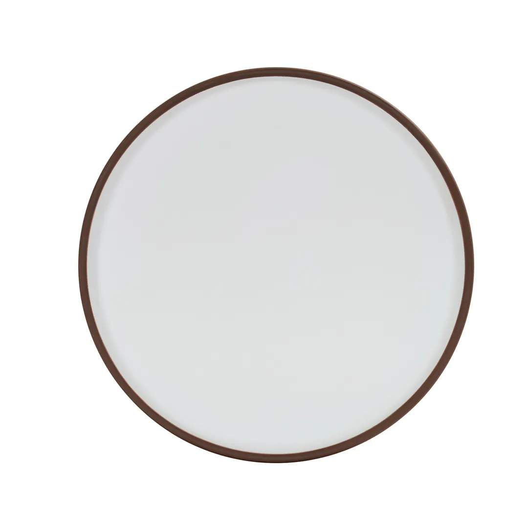 Cal-Mil 22026-8-89 - 8" dia Round Low Rim Melamine Plate, Ivory Stoneware