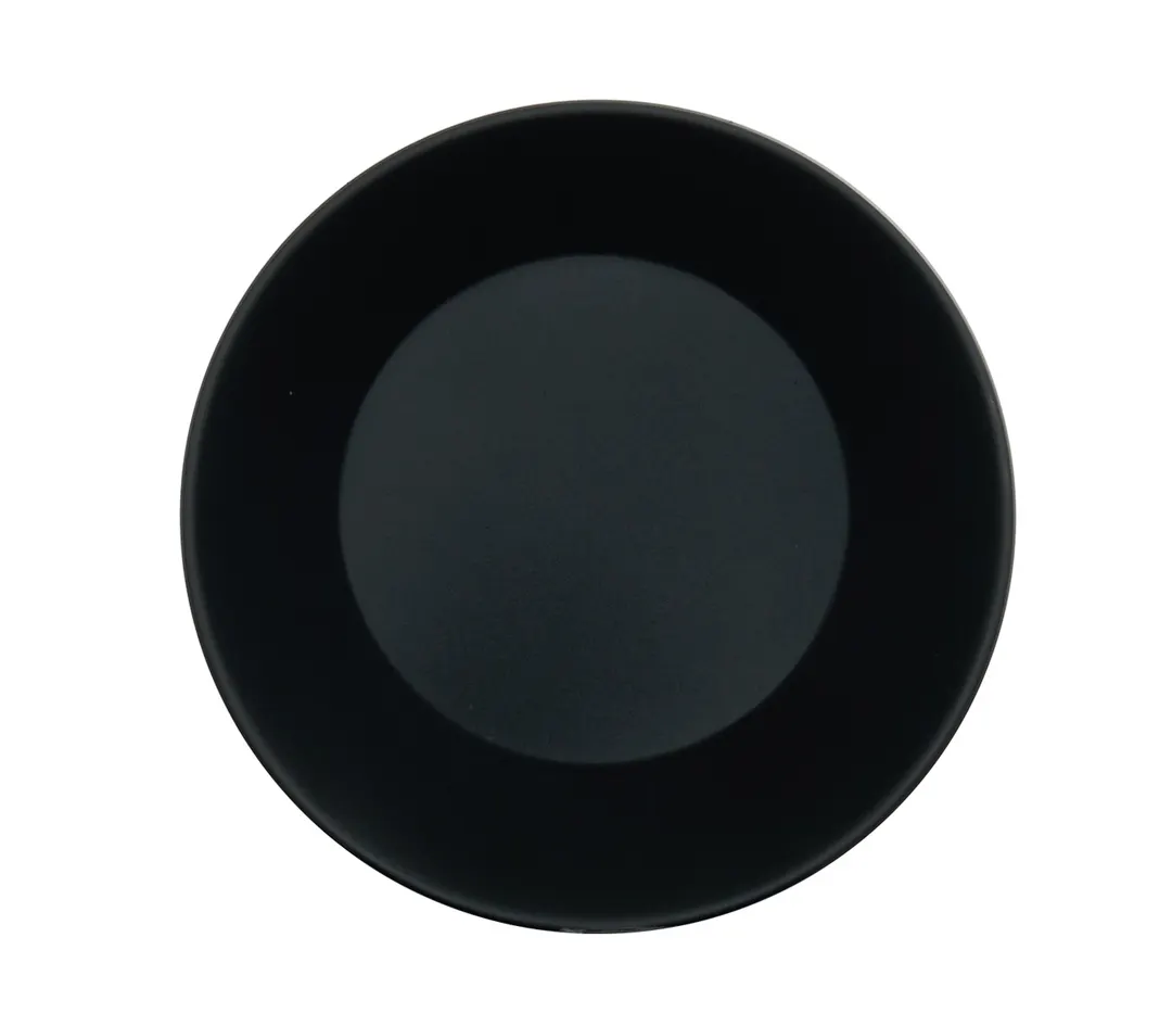 Cal-Mil 22392-7-13 Classic Coupe Bowl, 28oz, 6.75" x 6.75" x 2.5", Matte Black, Stackable Melamine