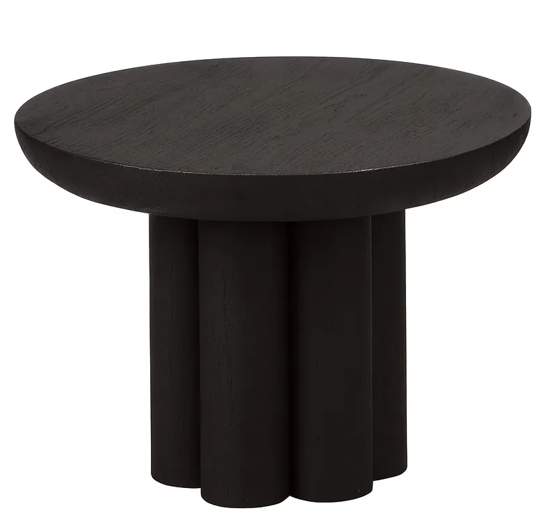 Cal-Mil 22453-8-13 Brooklyn Riser Display Stand, 12" x 12" x 8" Black Round Pedestal