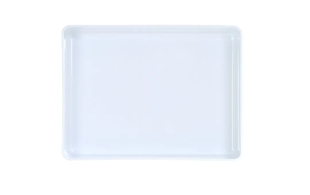 Cal-Mil 22502-1612-15 Reusable Melamine Bowl, 16" x 12" x 5" Rectangular White Dinnerware