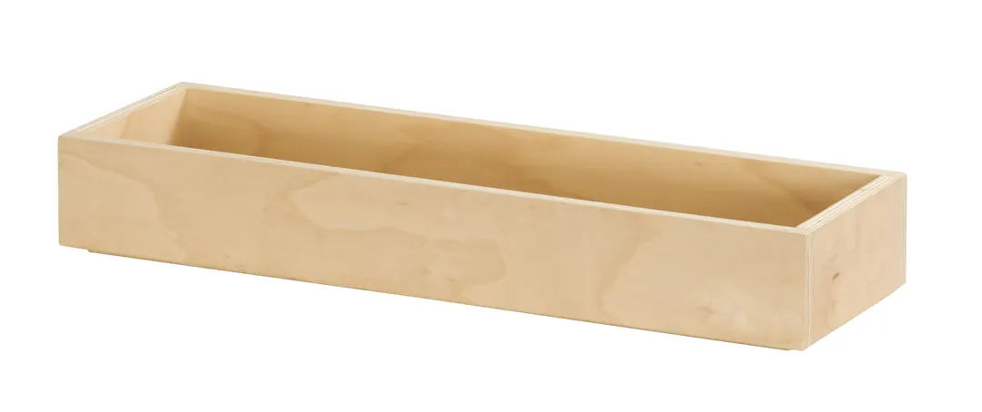 Cal-Mil 23106-2063-93 Logan Bakery Display Tray, 20" x 6" x 3", Rectangular Wood, Beige