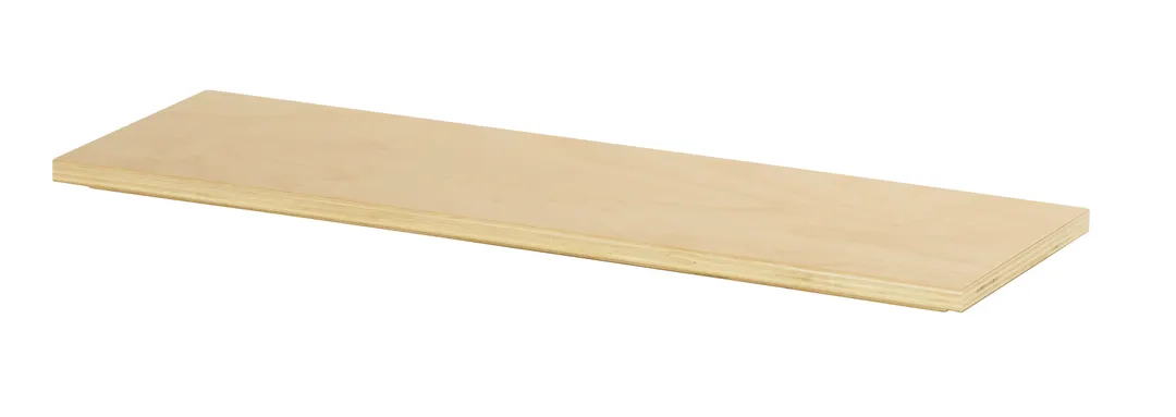 Cal-Mil 23180-206-93 Logan Riser – 20" x 6" x 0.75" Rectangular Wood Display Stand, Beige