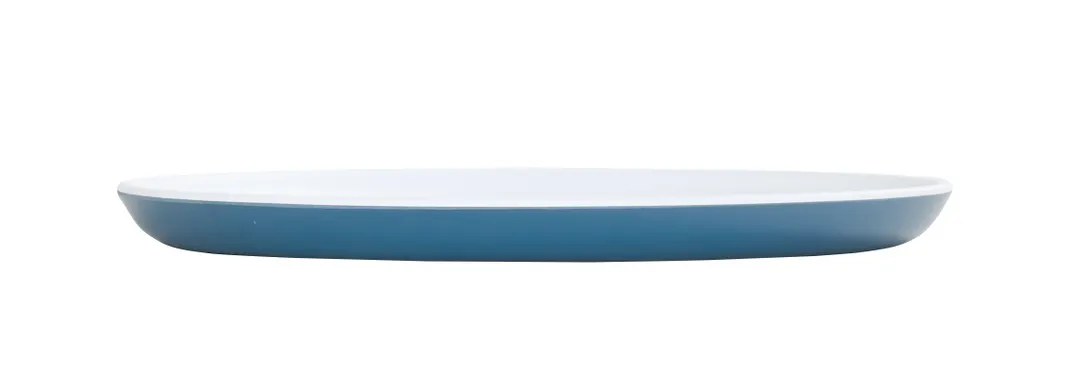 Cal-Mil 24105-10-11115 Sophie Plate, 10" Round Matte Stone Blue Reusable Melamine Dinnerware