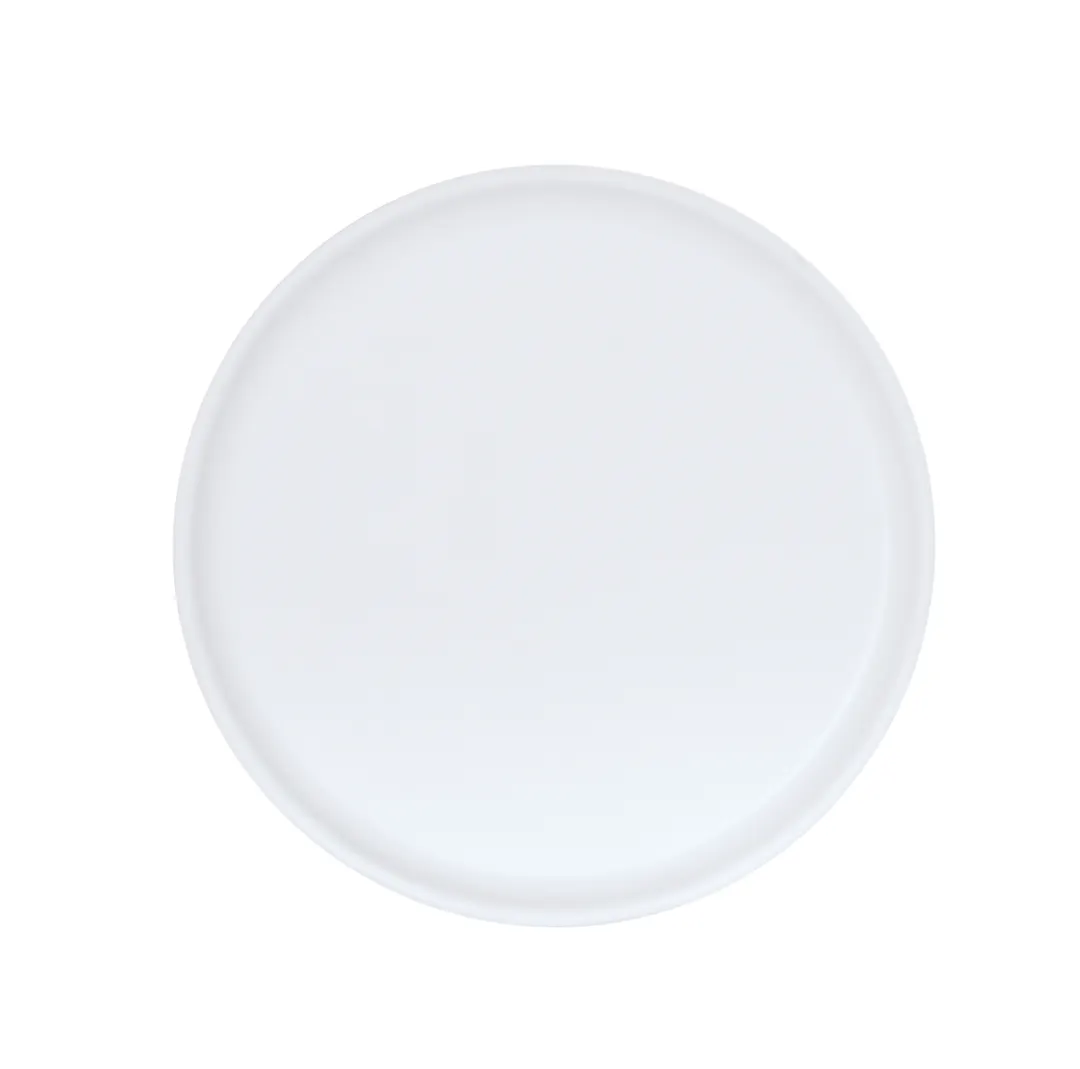 Cal-Mil 24105-8-15 Reusable Melamine Plate, 8" Round, Matte White, 8-9" Diameter, Durable Plastic