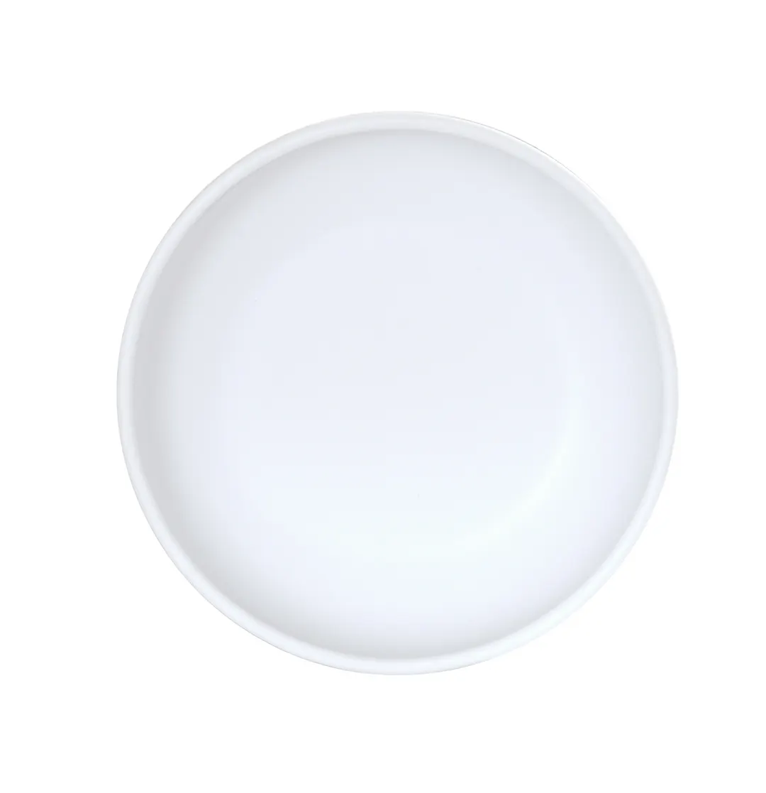 Cal-Mil 24106-6-15 Sophie 16oz Round Matte White Melamine Bowl, 6.25" Diameter, 1.5" Height
