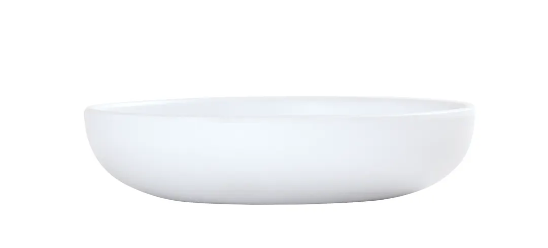 Cal-Mil 24106-6-15 Sophie 16oz Round Matte White Melamine Bowl, 6.25" Diameter, 1.5" Height