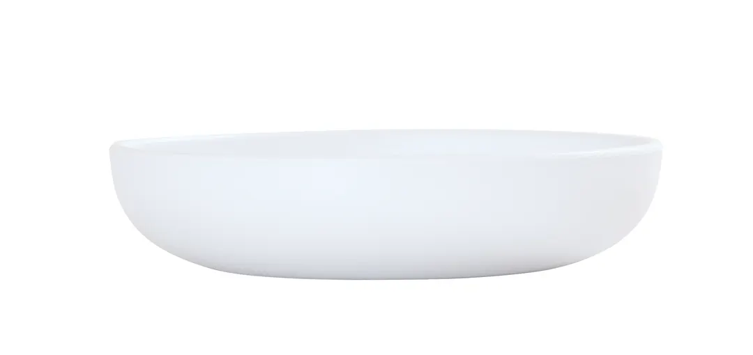 Cal-Mil 24106-7-15 - 30 oz Matte White Melamine Bowl, 7.75" x 7.75" x 1.75", Round Shape