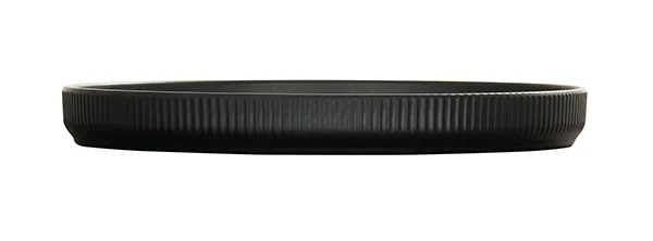 Cal-Mil 26105-10-13 Arista Matte Black 10" Dia Round Melamine Reusable Plate