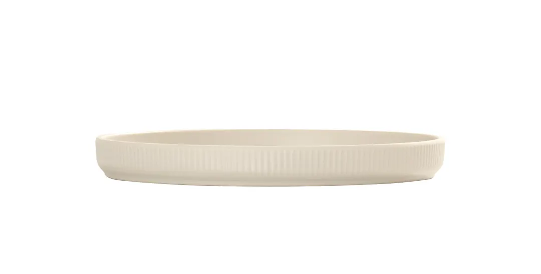 Cal-Mil 26105-8-103 - 8" Round Matte Ivory Melamine Plate, 8" Diameter, Reusable Dinnerware