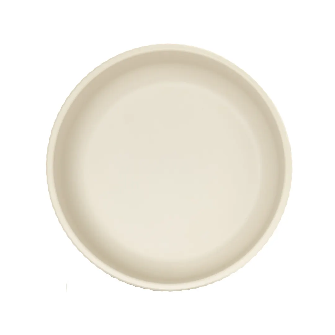 Cal-Mil 26106-6-103 Arista 30oz Matte Ivory Melamine Round Bowl, 6.25" x 6.25" x 2.5"