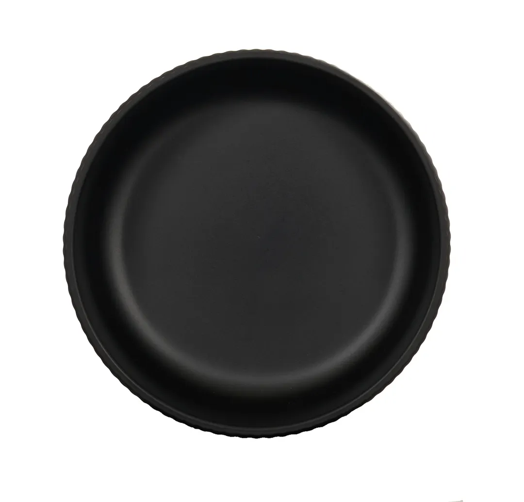 Cal-Mil 26106-6-13 Arista 30oz Matte Black Melamine Bowl, 6.25" Diameter, 2.5" Height