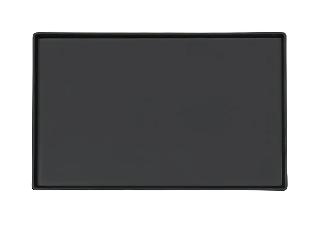 Cal-Mil 26110-1220-13 Hudson Tray, 21.5" x 13.25" x 1.5" H, Black Melamine, Raised Rim, Modular
