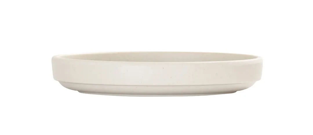 Cal-Mil 26121-6-133 Reusable Melamine Plate, 6" Round, Matte Ivory, 6" Diameter