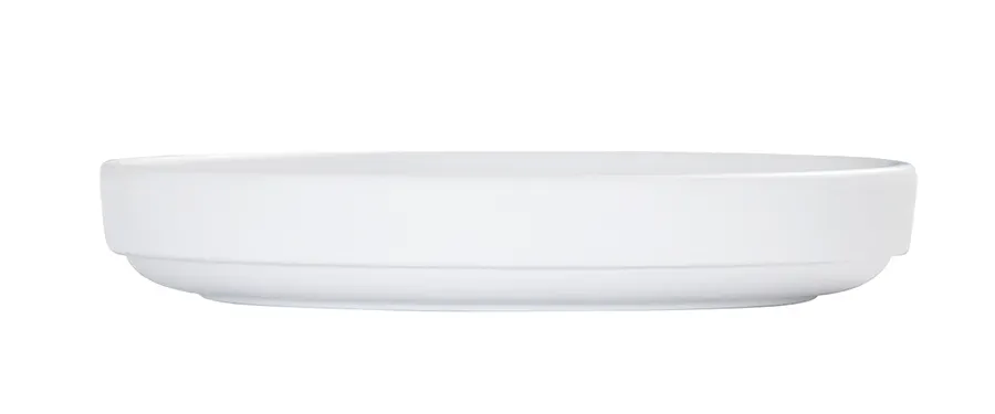 Cal-Mil 26121-6-15 Reusable Melamine Plate, 6" Round, Matte White, 6-7" Diameter, Plastic Plate