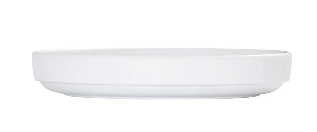 Cal-Mil 26121-8-15 - 8" Matte White Melamine Reusable Round Dinner Plate