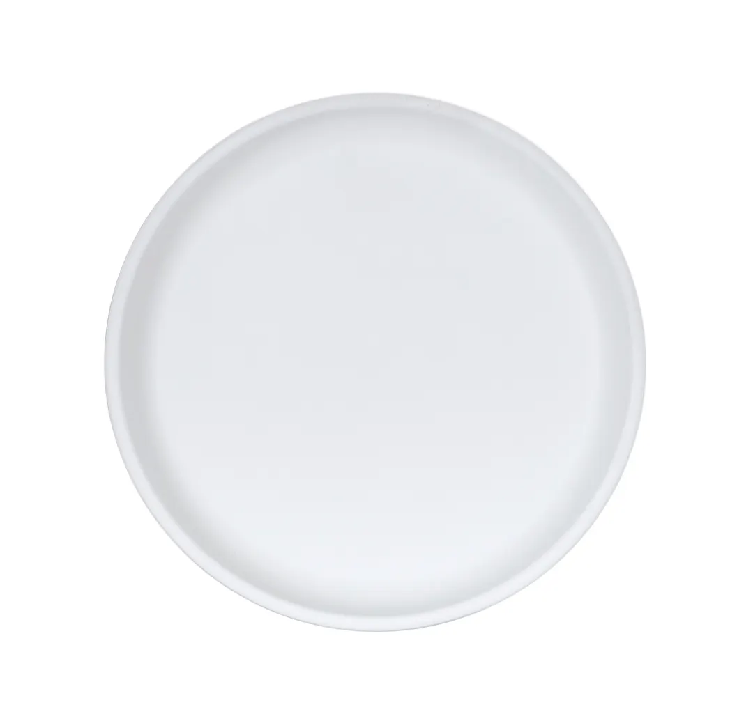 Cal-Mil 26121-8-15 - 8" Matte White Melamine Reusable Round Dinner Plate