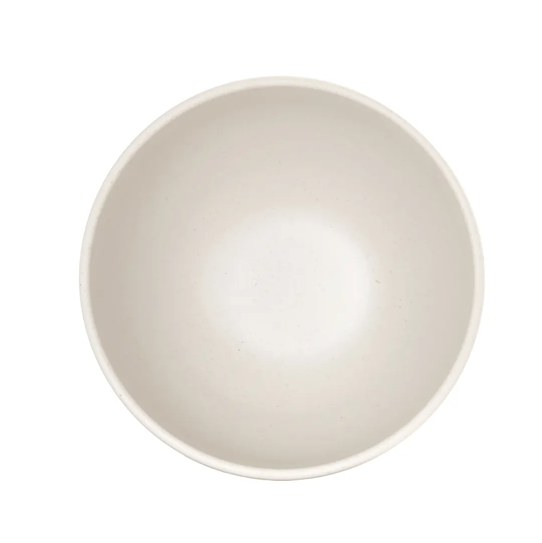 Cal-Mil 26122-7-133 Isla 48oz Round Melamine Bowl, 7" x 7" x 3.5" Matte White Ivory, 1 Qt