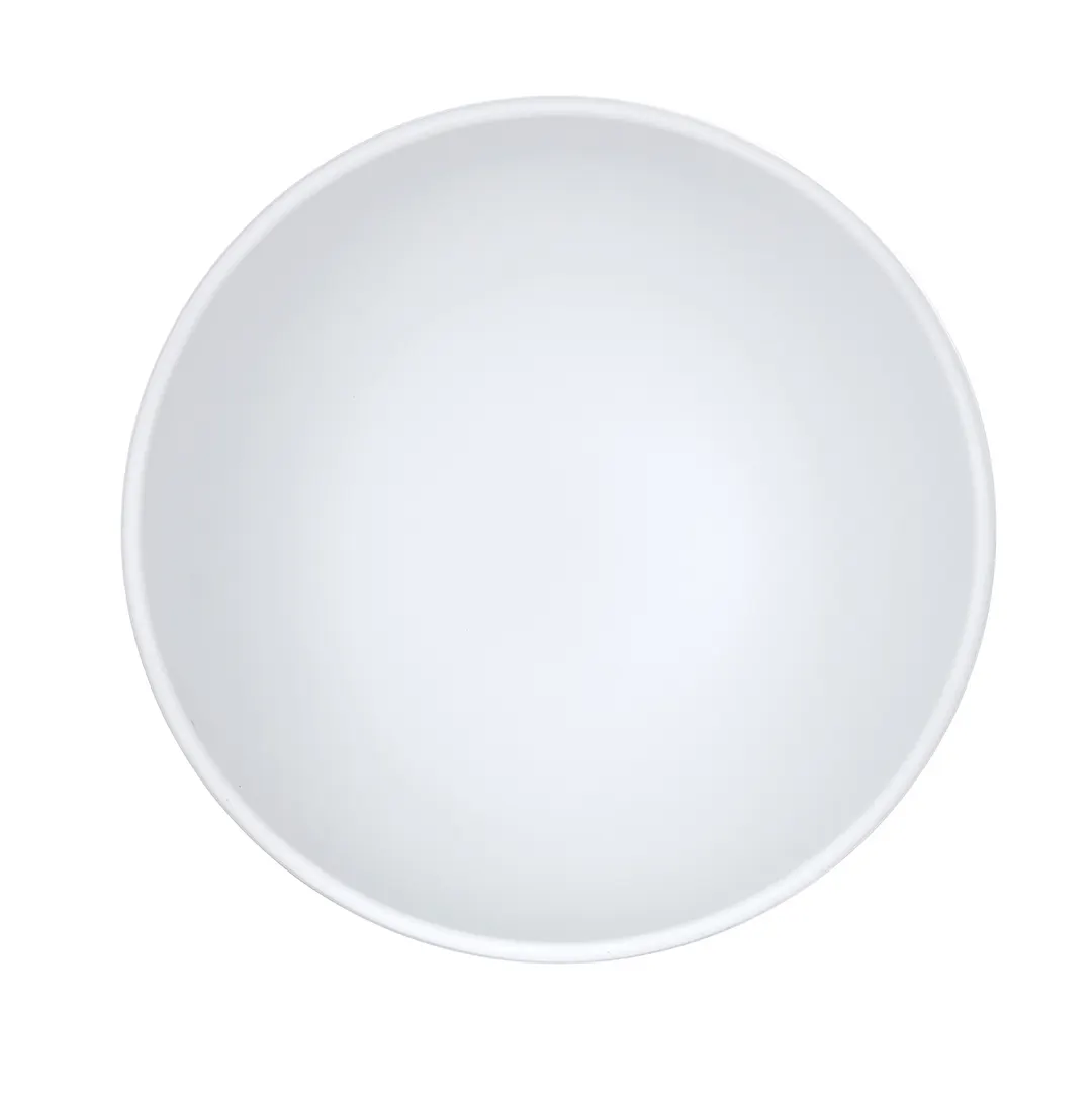Cal-Mil 26122-7-15 Isla 48oz Matte White Melamine Reusable 1 Qt Bowl 7" x 7" x 3.5"