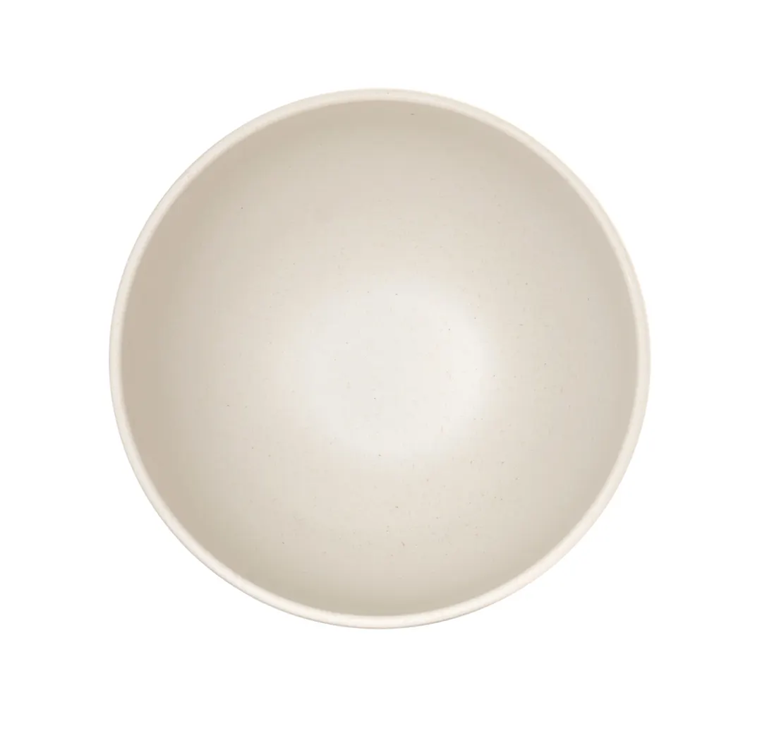 Cal-Mil 26122-8-133 Isla 72oz Matte Ivory Melamine Bowl, 8" Round, 4.5" H, 2 Qt