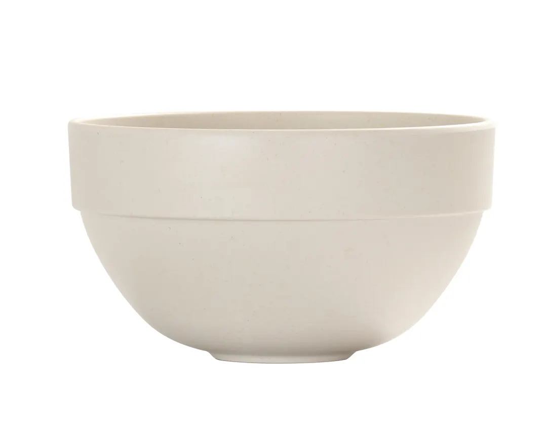 Cal-Mil 26122-8-133 Isla 72oz Matte Ivory Melamine Bowl, 8" Round, 4.5" H, 2 Qt