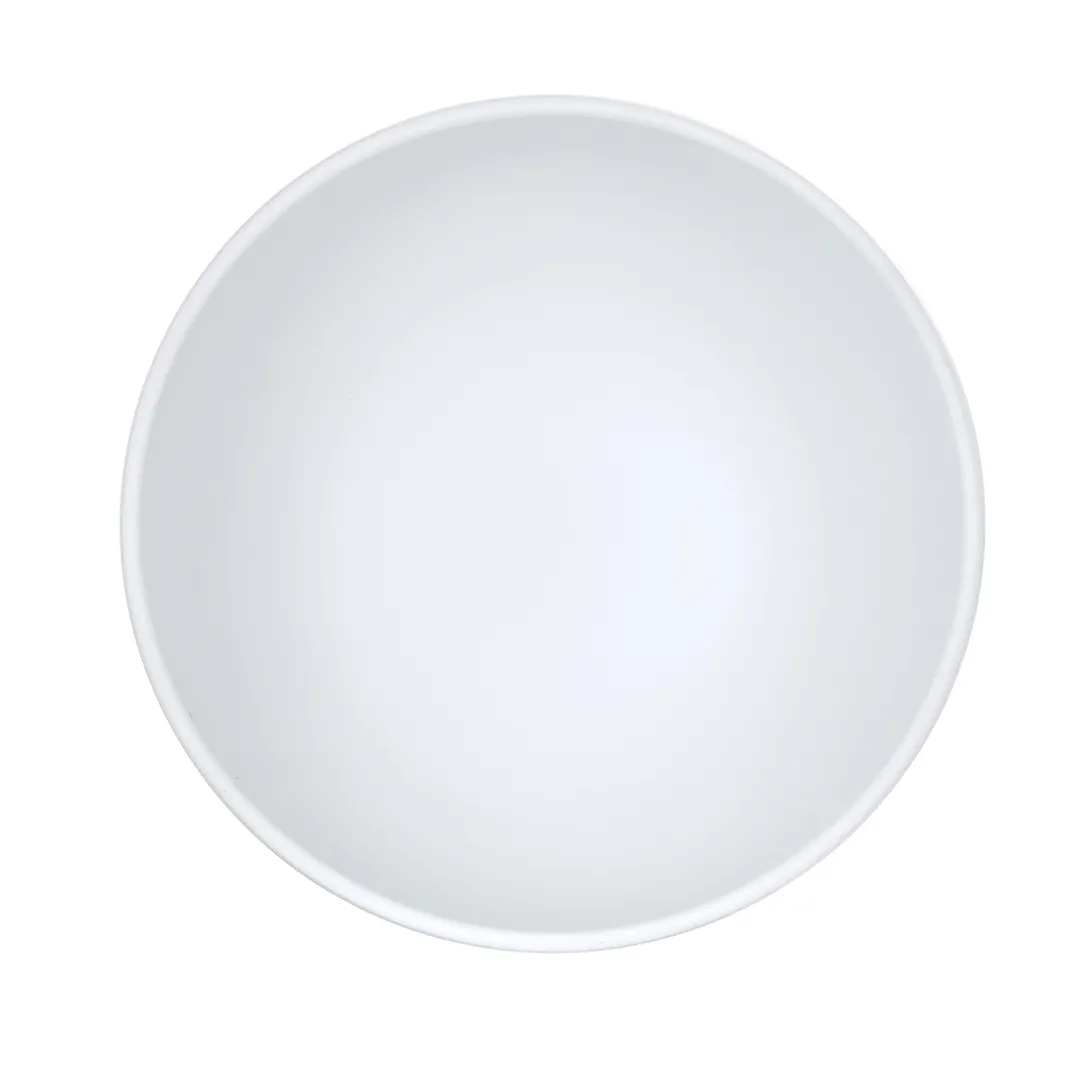 Cal-Mil 26122-8-15 Isla Bowl 72 oz, 8" x 8" x 4.5" Matte White Melamine Reusable Bowl