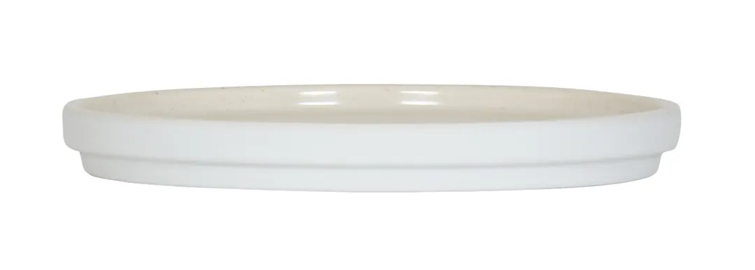 Cal-Mil 26130-6-139 Sorelle 6" Round Low Rim Melamine Plate, Matte Glossy White
