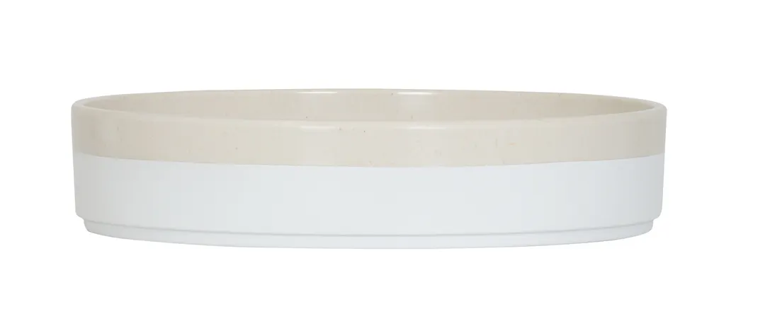 Cal-Mil 26131-8-139 Sorelle 8" Round Melamine Plate, White Matte Glossy, Raised Rim, Reusable