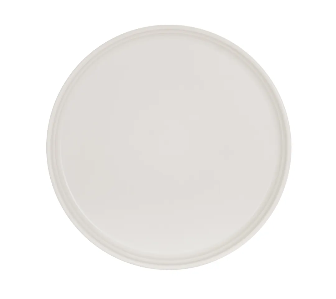 Cal-Mil 26143-10-103 Cove Plate, 10" Round Matte Ivory Melamine Reusable Dinnerware Plate