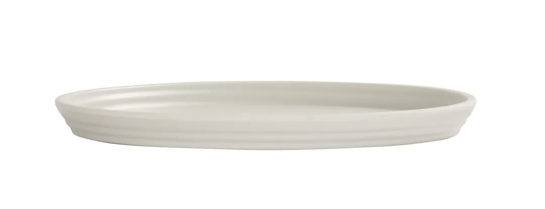 Cal-Mil 26143-8-103 - 8" Matte Ivory Melamine Cove Plate, Round, 8" Diameter