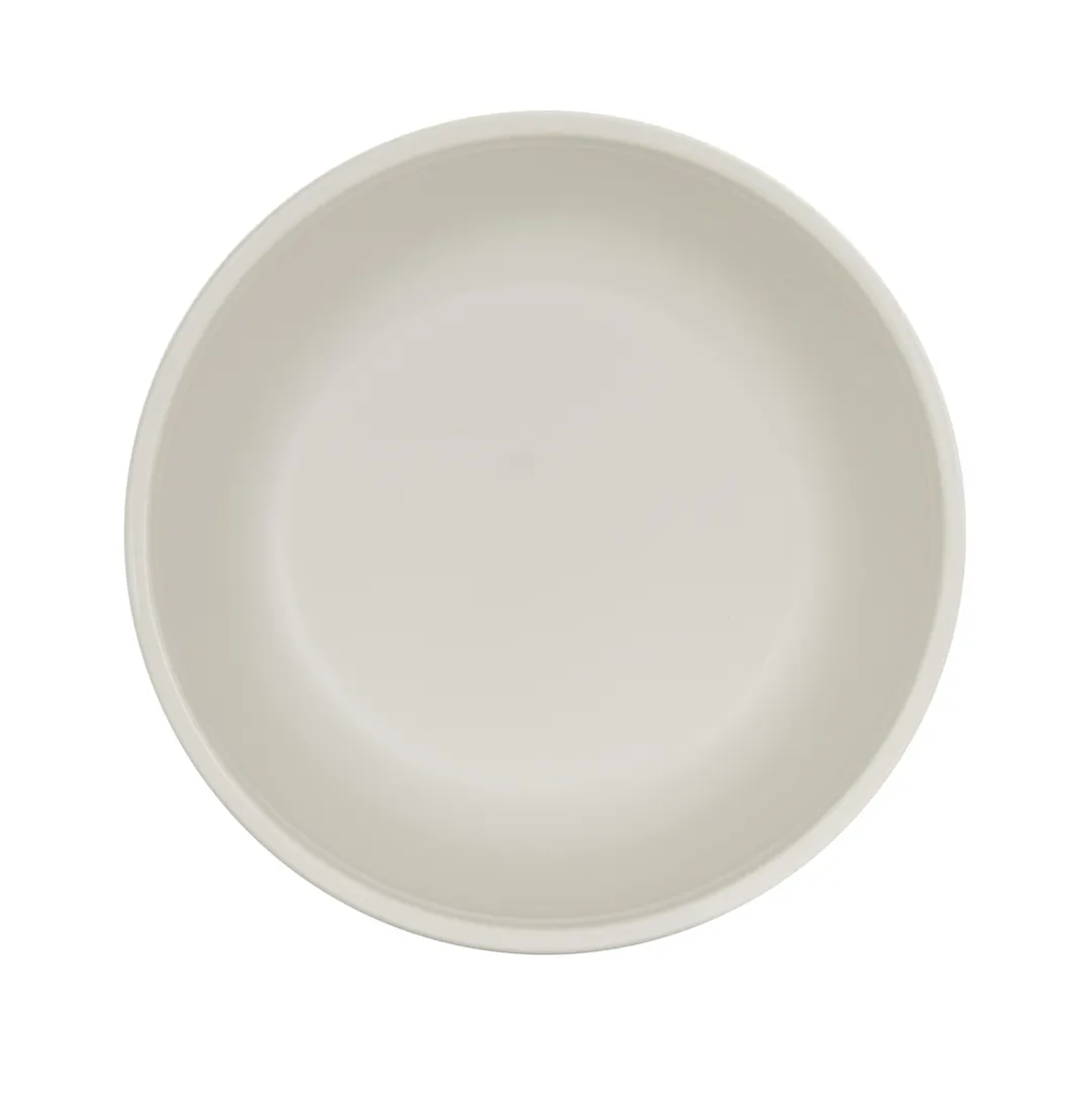 Cal-Mil 26144-7-103 Cove Bowl, 30 oz, 6.75" x 6.75" x 2.25" H, Matte Ivory Melamine