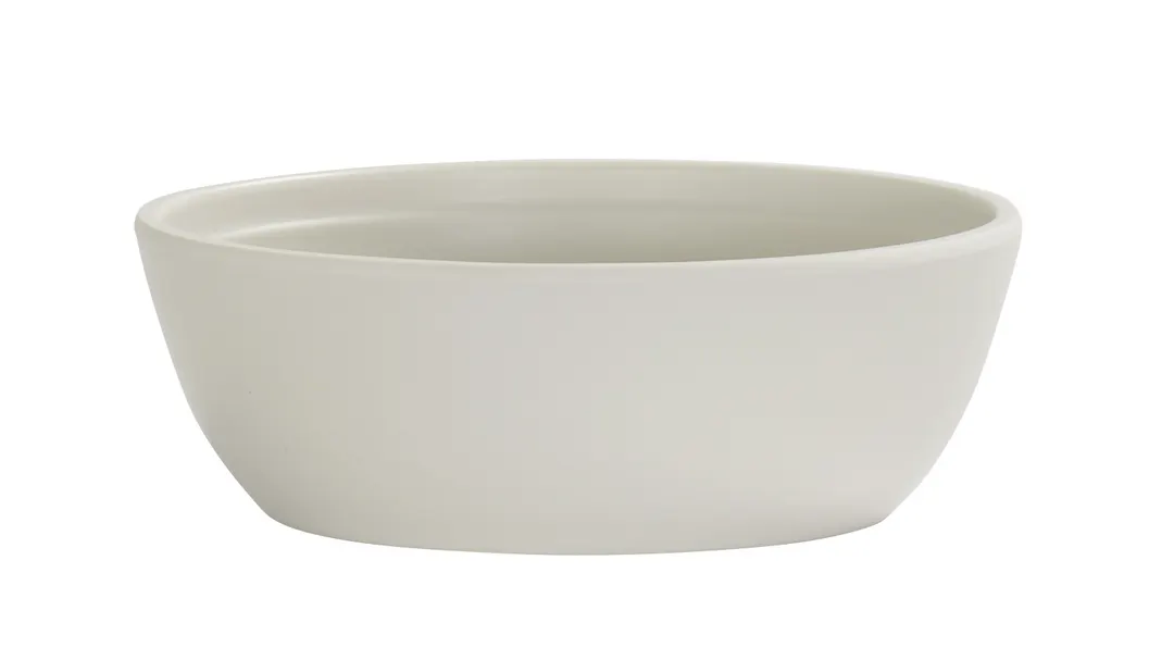 Cal-Mil 26144-7-103 Cove Bowl, 30 oz, 6.75" x 6.75" x 2.25" H, Matte Ivory Melamine