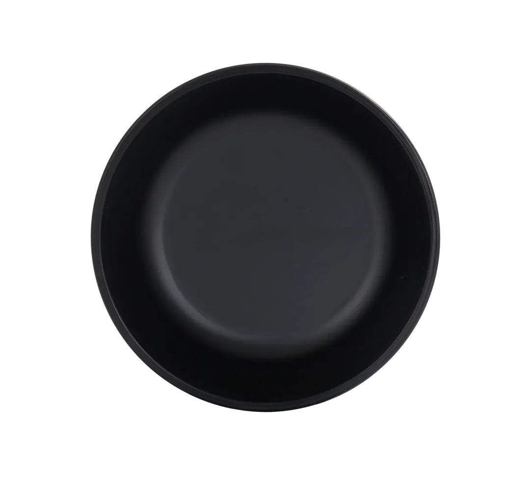 Cal-Mil 26144-7-13 Cove Bowl, 30 oz, 6.75" x 6.75" x 2.25" H, Matte Black, Melamine, Round