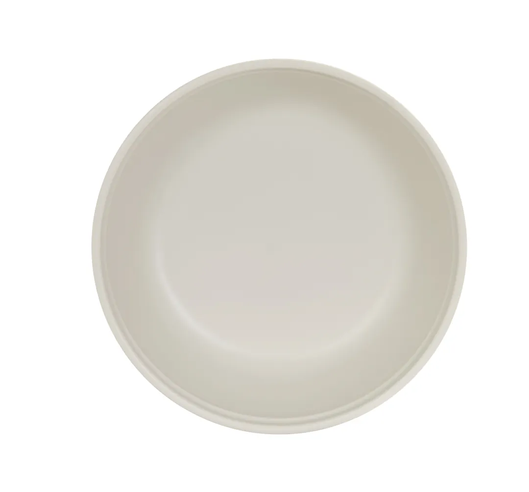 Cal-Mil 26144-8-103 - 48oz Matte Ivory Melamine Cove Bowl, 8" x 8" x 2.75" Round Reusable Dinnerware