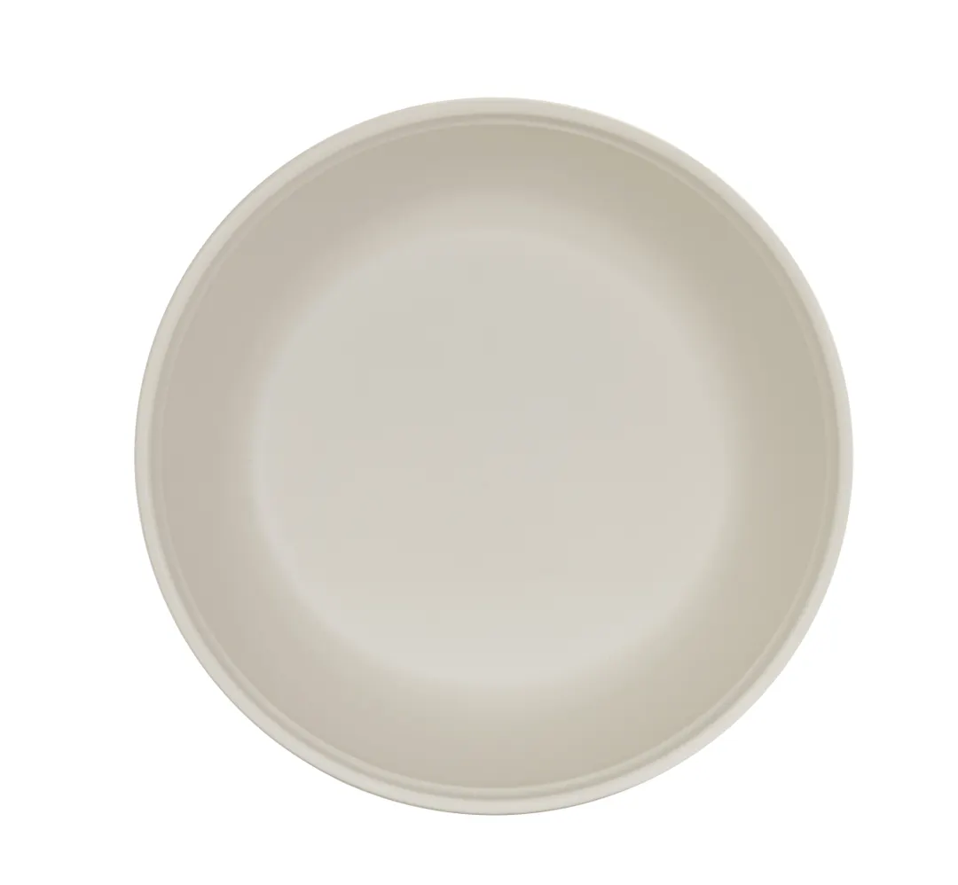 Cal-Mil 26144-9-103 Cove Bowl, 72 oz (2 Qt), 9" x 9" x 3" Matte Ivory Melamine Reusable