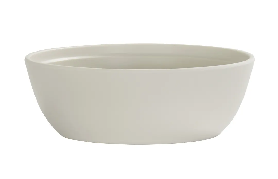 Cal-Mil 26144-9-103 Cove Bowl, 72 oz (2 Qt), 9" x 9" x 3" Matte Ivory Melamine Reusable
