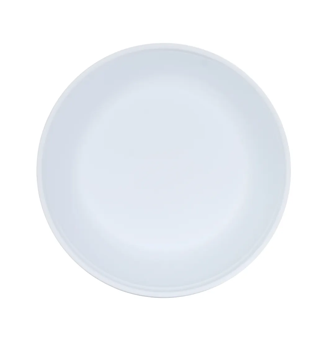 Cal-Mil 26144-9-15 2-Qt Cove Bowl, 9" x 9" x 3" Matte White Melamine Reusable Plastic Bowl